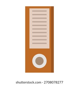 Binder illustrated in vector on white background
