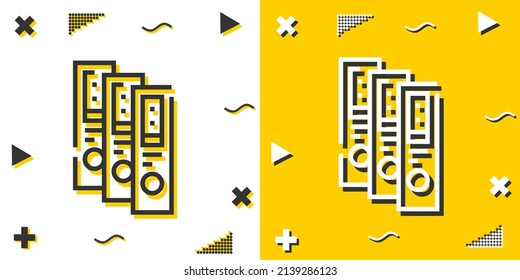 icono de línea de enlace. Simple contorno estilo.binder signo lineal. Ilustración vectorial aislada en fondo blanco. EPS de trazo editable 10