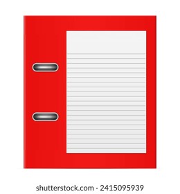 Binder on a white background. Vector illustration.