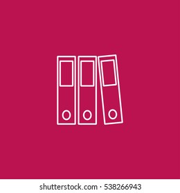 binder outline icon illustration, can be used for web  and mobile design