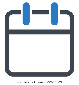 Binder Page vector icon. Style is bicolor flat symbol, smooth blue colors, rounded angles, white background.