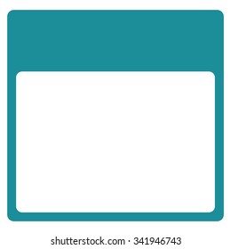 Binder Page vector icon. Style is flat symbol, soft blue color, rounded angles, white background.