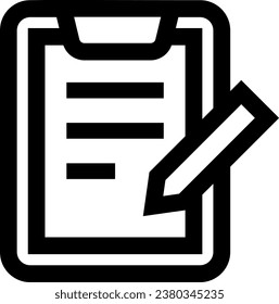 Binder and pen vector icon