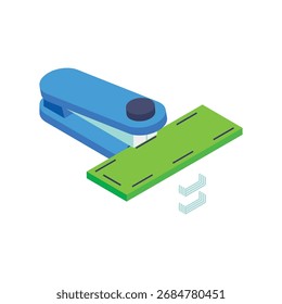 Ilustração de vetor isométrico da ferramenta Binder 