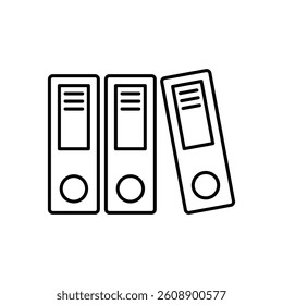 Binder Trendy Icon Vector Logo Template