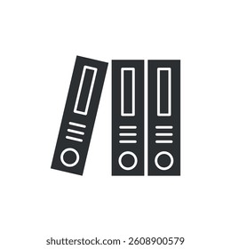 Binder Trendy Icon Vector Logo Template