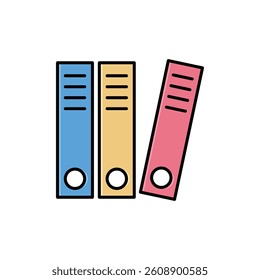 Binder Trendy Icon Vector Logo Template