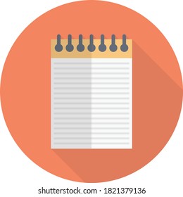 binder vector circle  flat icon 