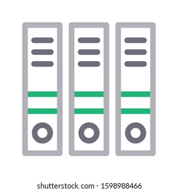 binder vector color line icon 