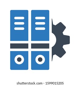 binder vector glyph color icon 