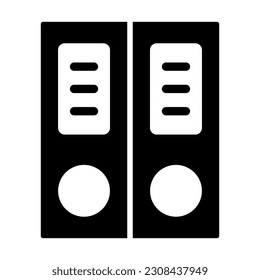Binder Vector Glyph Icon For Personal And Commercial Use.
