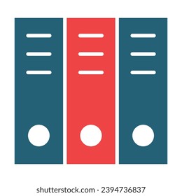 Binder Vector Glyph Two Color Icons For Personal And Commercial Use.
