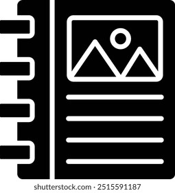 Binder Vector Icon Design Illustration