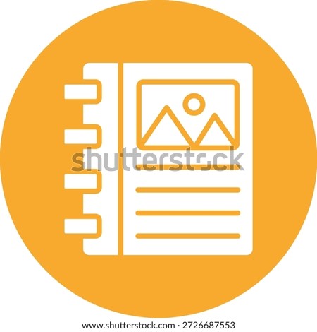 Binder Vector Icon Design Illustration