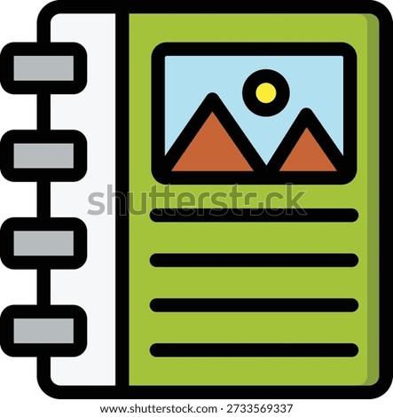 Binder Vector Icon Design Illustration
