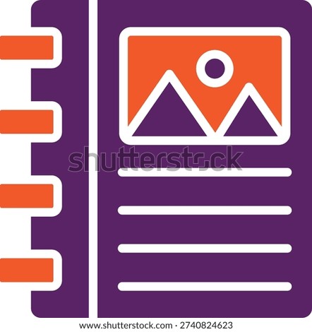 Binder Vector Icon Design Illustration
