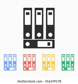 Binder  vector icon. Illustration isolated on white  background for graphic and web design.