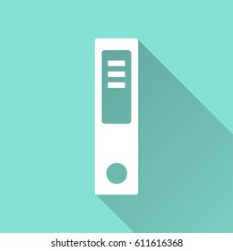 Binder vector icon. Illustration isolated for graphic and web design.