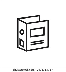 plantilla de línea de icono de vector enlazador