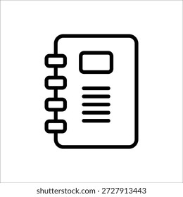 binder vector icon line template