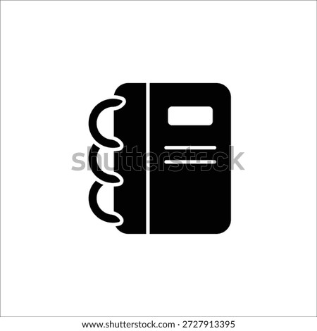 binder vector icon line template