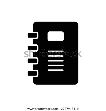 binder vector icon line template