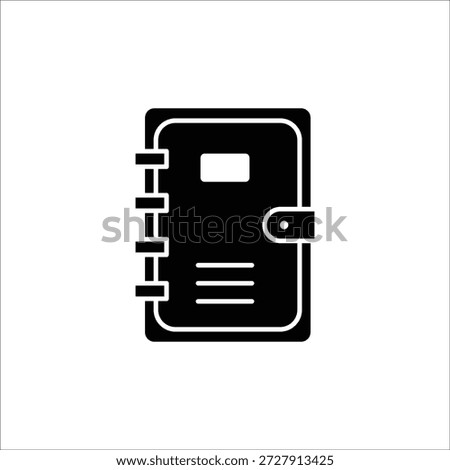 binder vector icon line template