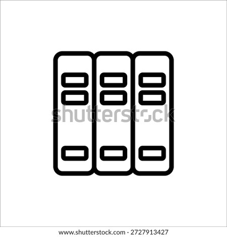binder vector icon line template