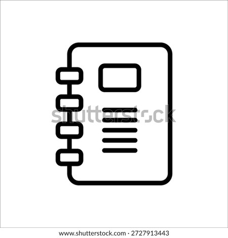 binder vector icon line template