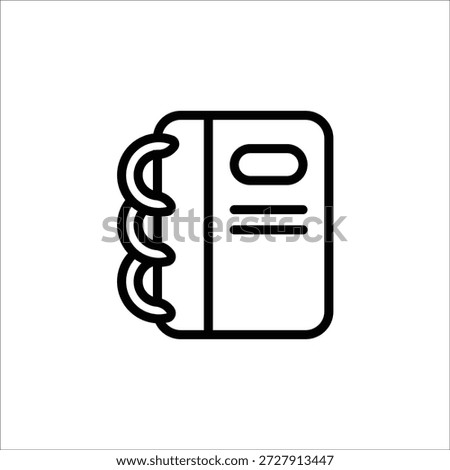 binder vector icon line template