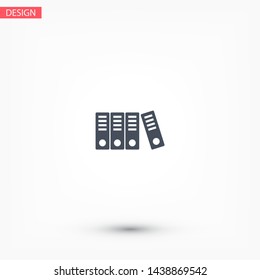 Binder Vector icon . Lorem Ipsum Illustration design