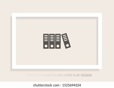 Binder Vector icon . Lorem Ipsum Illustration design