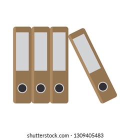 Binder vector icon. Office folder icon