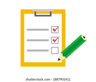 Binder vector illustration file paper checklist