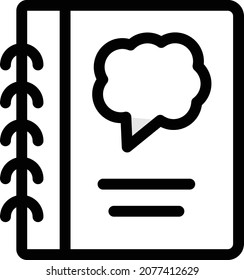 binder vector illustration isolated on a transparent background . colour vector icons for concept or web graphics.