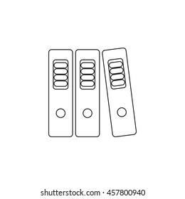 binders  - black vector icon