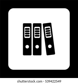 binders  - black vector icon