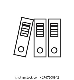 Binders icon design isolated on white background. vector illustration