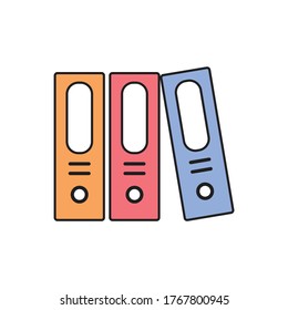 Binders icon design isolated on white background. vector illustration