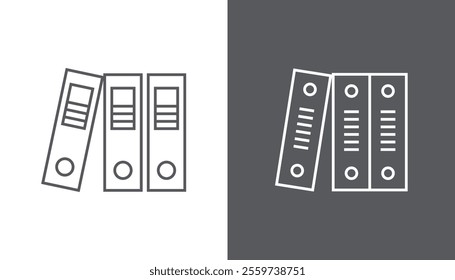 Binders icon set design isolated on white background. vector illustration