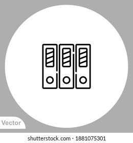 Binders icon sign vector,Symbol, logo illustration for web and mobile