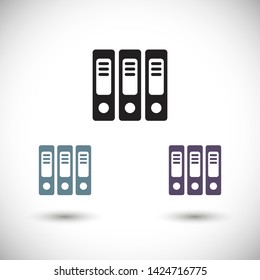 binders vector icon