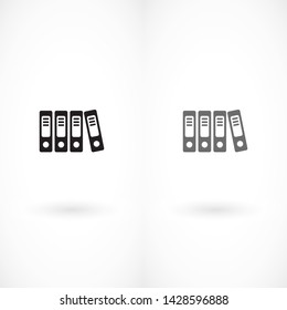 binders vector icon ,  Flat design