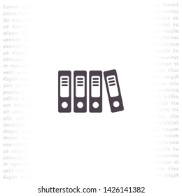 binders vector icon , Lorem ipsum Flat design