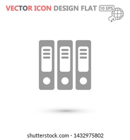 binders vector icon , Lorem ipsum Flat design