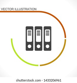 binders vector icon , Lorem ipsum Flat design