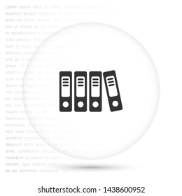 binders vector icon , Lorem ipsum Flat design