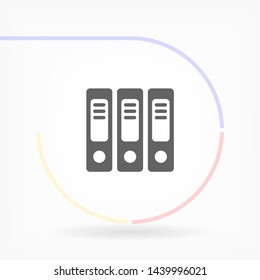 binders vector icon , Lorem ipsum Flat design