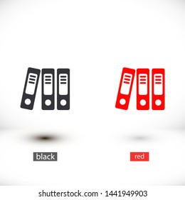 binders vector icon , Lorem ipsum Flat design