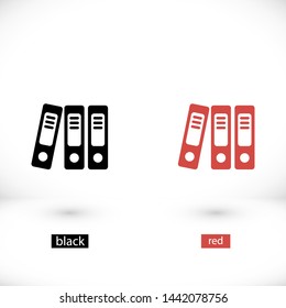 binders vector icon , Lorem ipsum Flat design